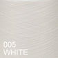 MACHINE KNITTING CONE YARN 50/50 COTTON ACRYLIC 1300 g 005 WHITE