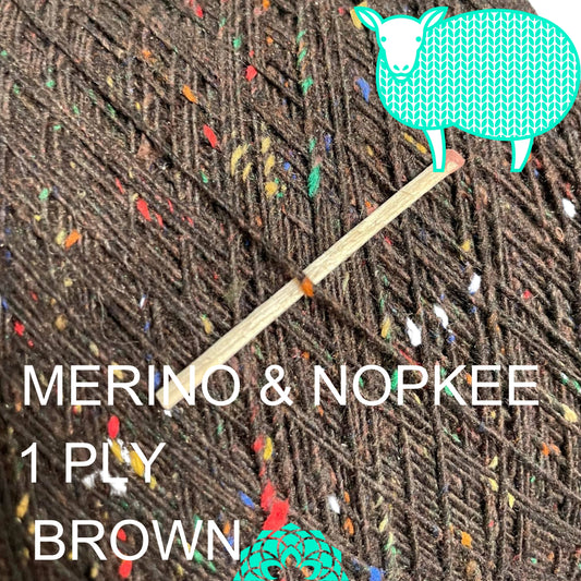 MERI-NOPKEE BROWN 1 ply